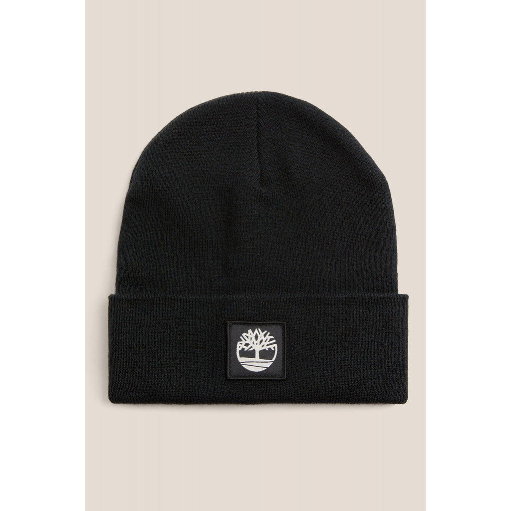 Timberland TB0A65JA Tonal Patch Box Logo Cuffed Knit Beanie Hat