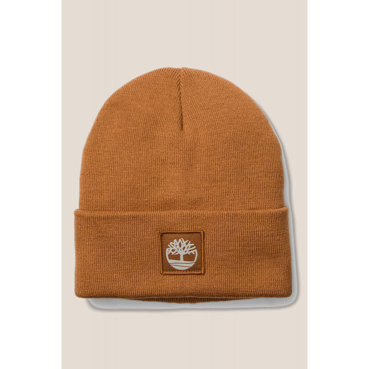 Timberland TB0A65JA Tonal Patch Box Logo Cuffed Knit Beanie Hat