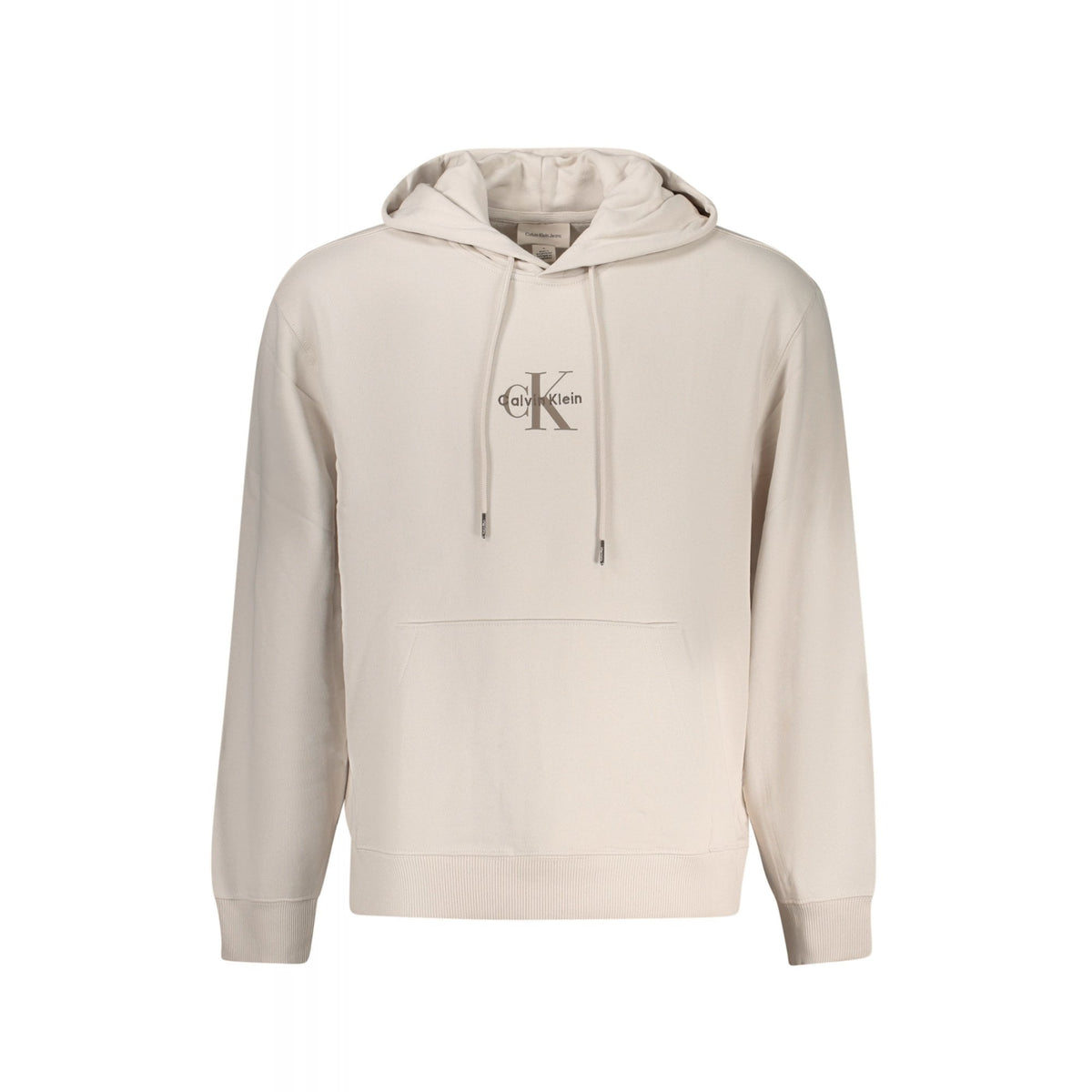 Calvin Klein Jeans | LV04RD243G Brand Logo Relaxed Fit Overhead Hood Top - Chalk Beige