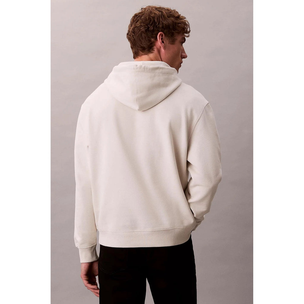 Calvin Klein Jeans | LV04RD243G Brand Logo Relaxed Fit Overhead Hood Top - Chalk Beige