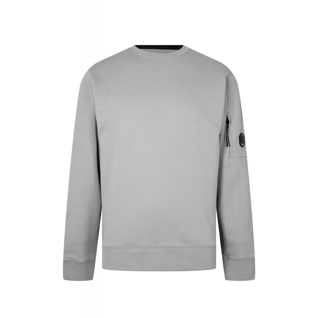 C.P. Company MSS022A Diagonal Raised Fleece Lens Arm Sweat Top