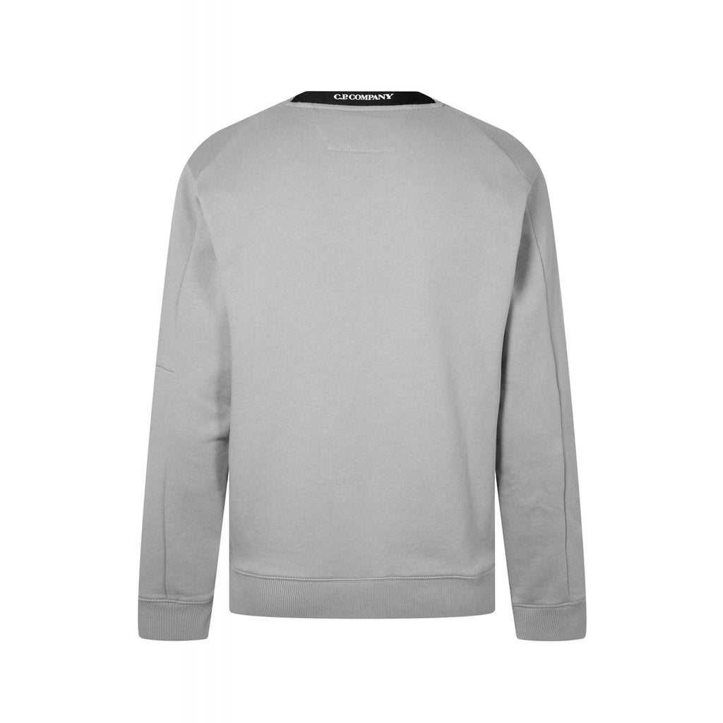 C.P. Company MSS022A Diagonal Raised Fleece Lens Arm Sweat Top