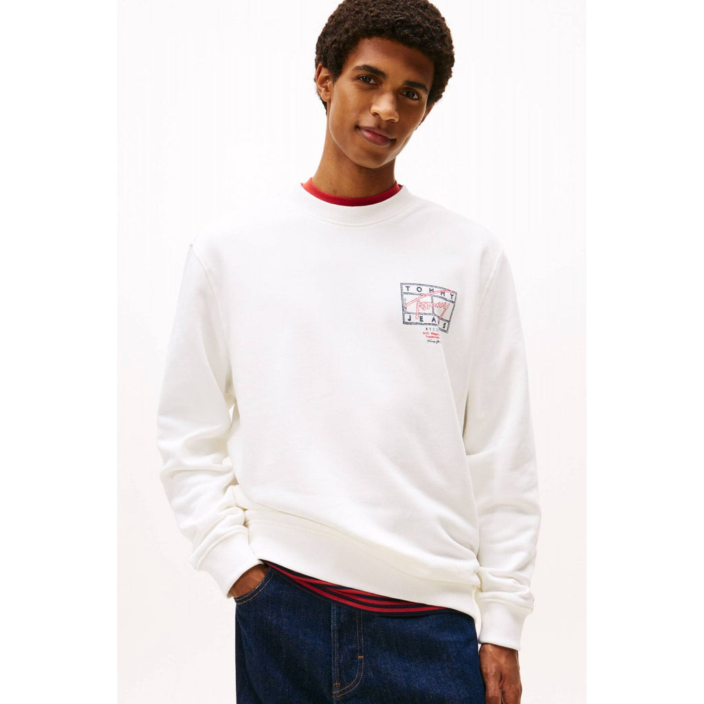 Tommy Jeans | DM22366 Regular Entry DNA Play Back Logo Crew Sweat Top