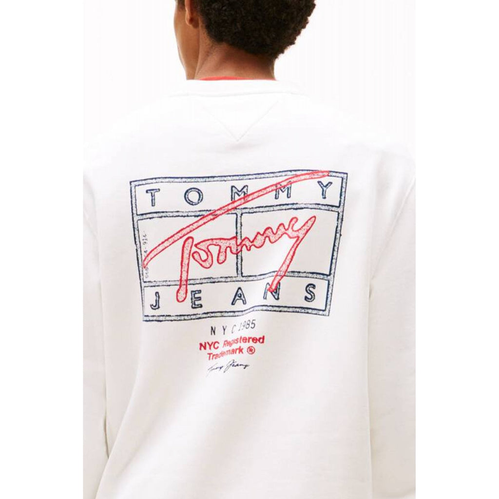 Tommy Jeans | DM22366 Regular Entry DNA Play Back Logo Crew Sweat Top