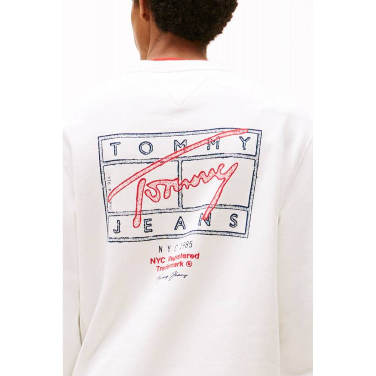 Tommy Jeans | DM22366 Regular Entry DNA Play Back Logo Crew Sweat Top