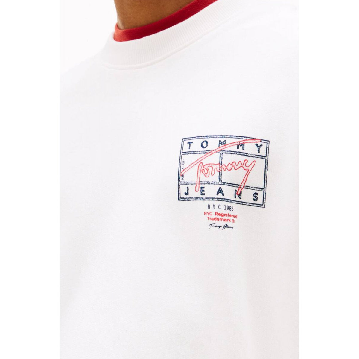 Tommy Jeans | DM22366 Regular Entry DNA Play Back Logo Crew Sweat Top