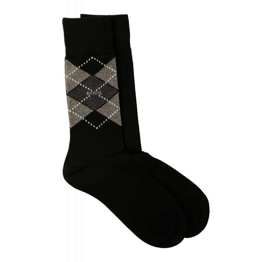 Boss 50478352 Argyle 2-Pack CC Essential Jacquard Logo Socks