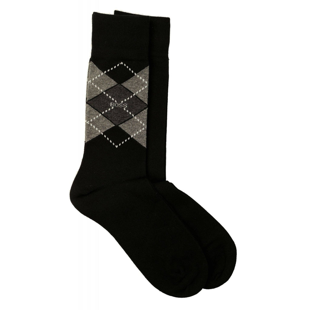 Boss 50478352 Argyle 2-Pack CC Essential Jacquard Logo Socks