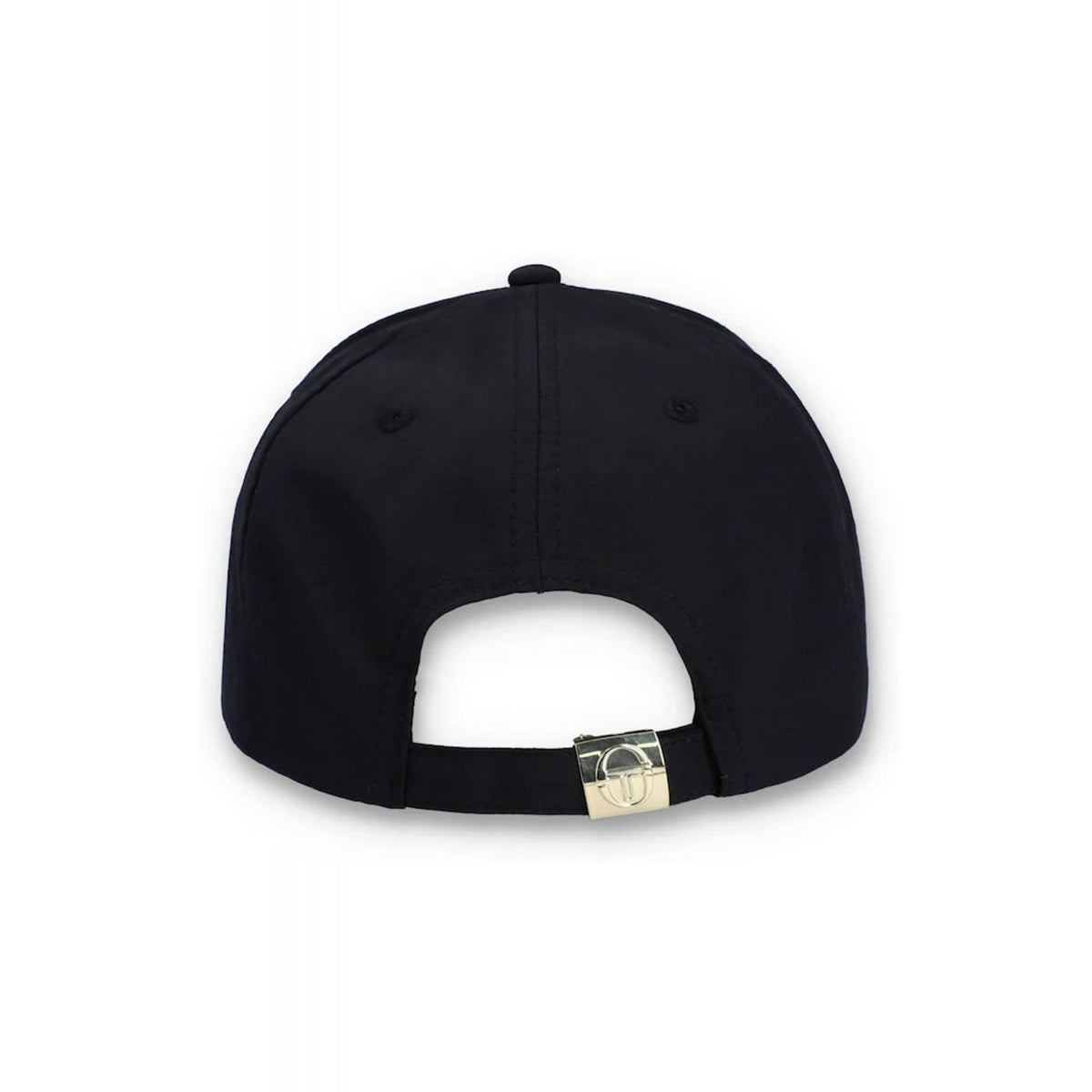 Sergio Tacchini | Marz 1262-905 Nylon Classic 6 Panel Strapback Baseball Cap - Black/Gold