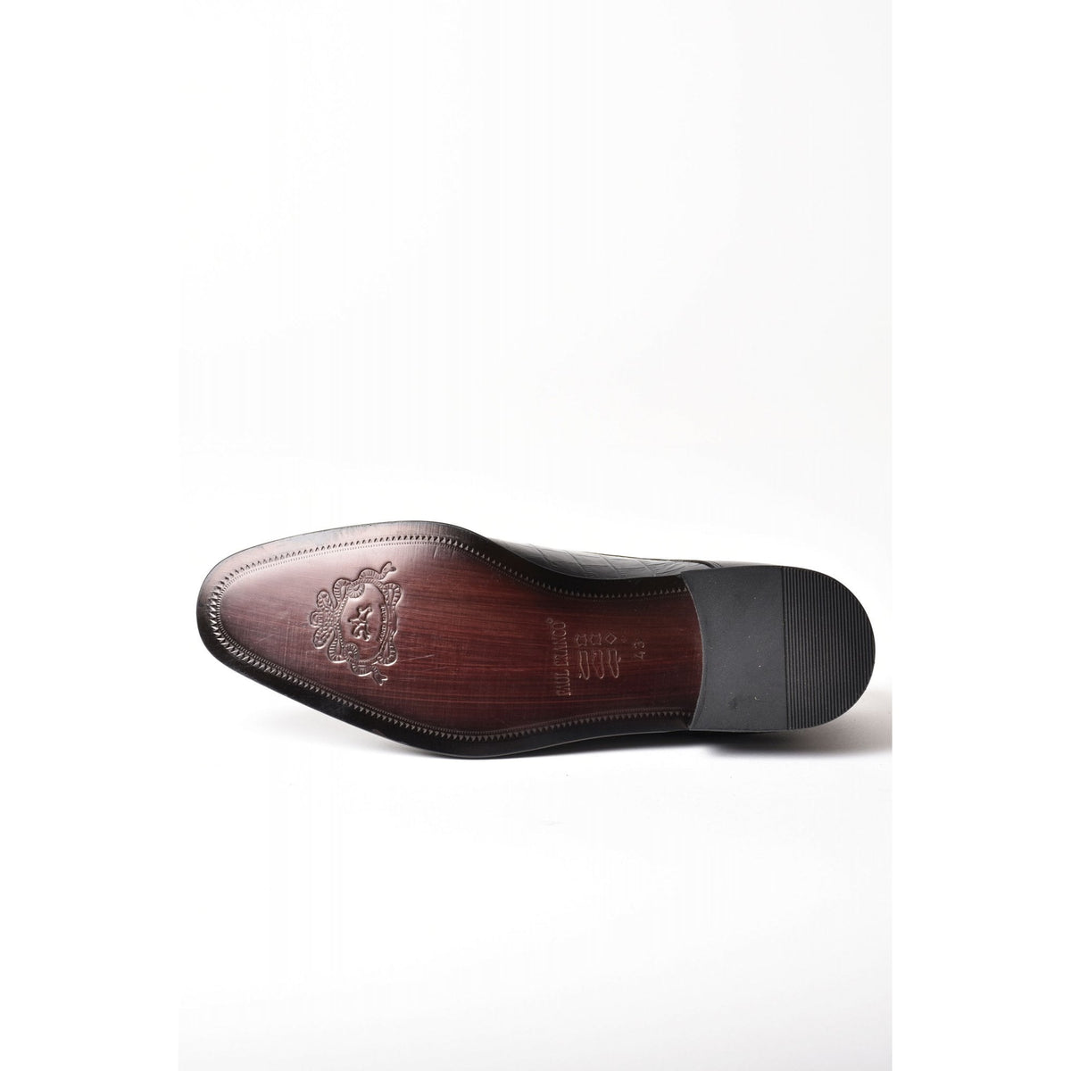 Paul Branco | M-01627 Leather Faux Contrast Crocodile Oxford Lace Formal Shoe
