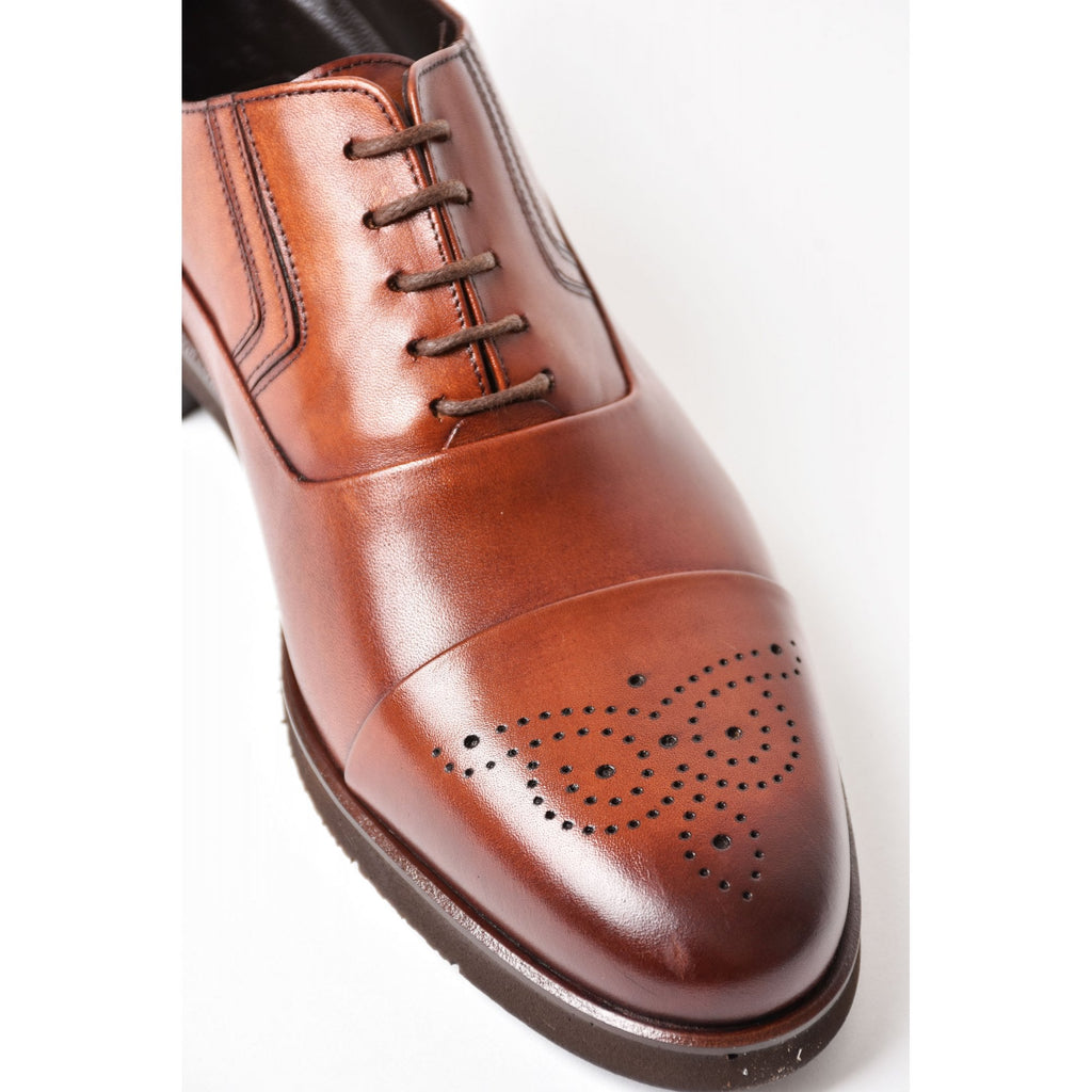 Paul Branco | M-24747 Leather Wingtip Oxford Lace Formal Shoe