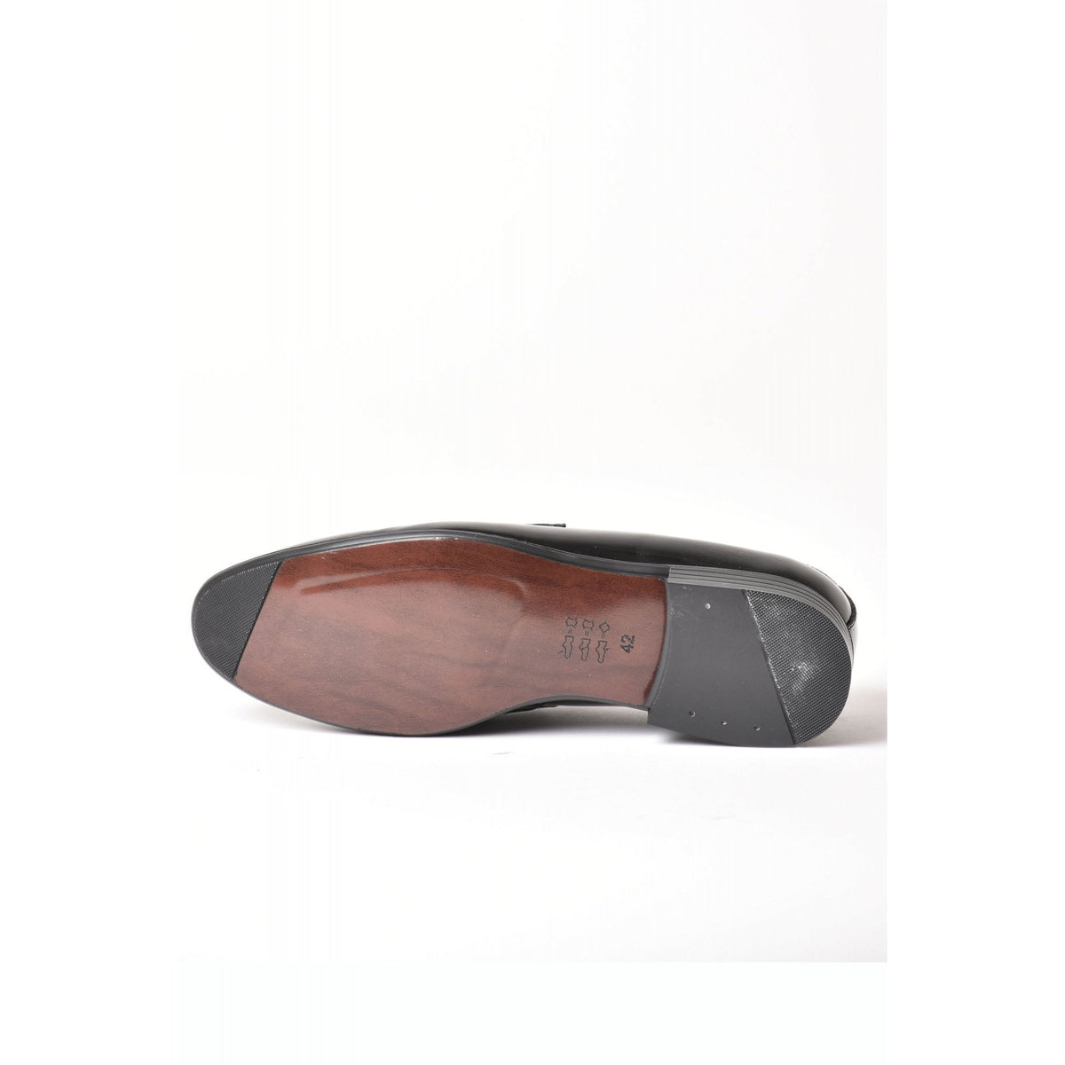 Wenitto | 11209 Leather Shine Patent Penny Slip-on Formal Loafer Shoe - Black