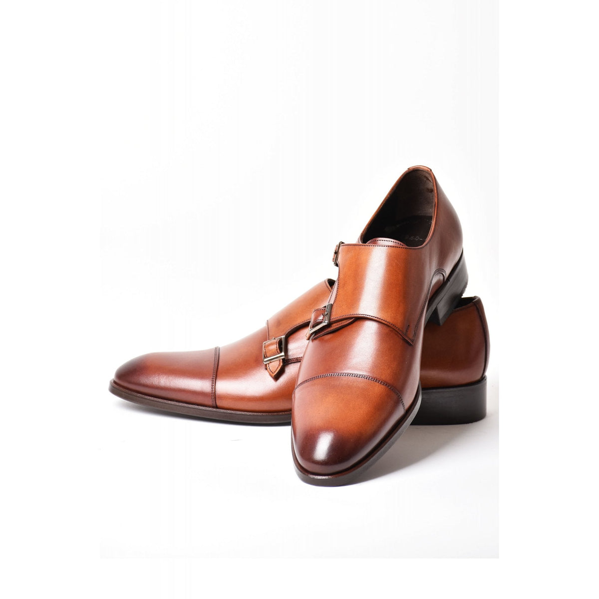 Paul Branco | M-93020 MAT Leather Monk Strap Buckle Formal Shoe