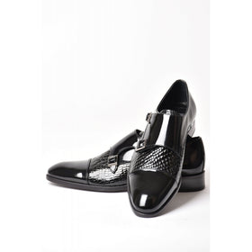Paul Branco | M-93020 Leather Monk Strap Buckle Formal Shoe
