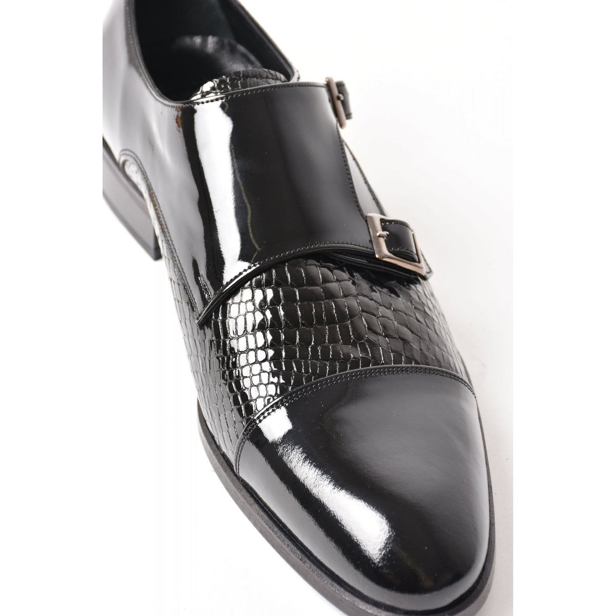 Paul Branco | M-93020 Leather Monk Strap Buckle Formal Shoe