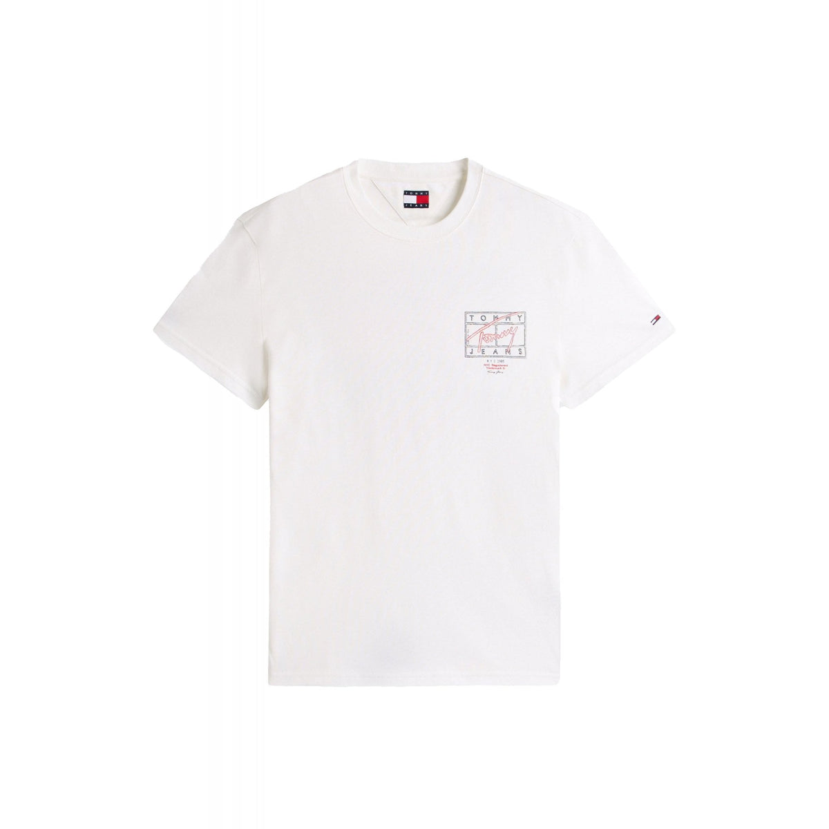 Tommy Jeans | DM22319 Regular Script Sign Spray Back Logo Print Half Sleeve T-Shirt