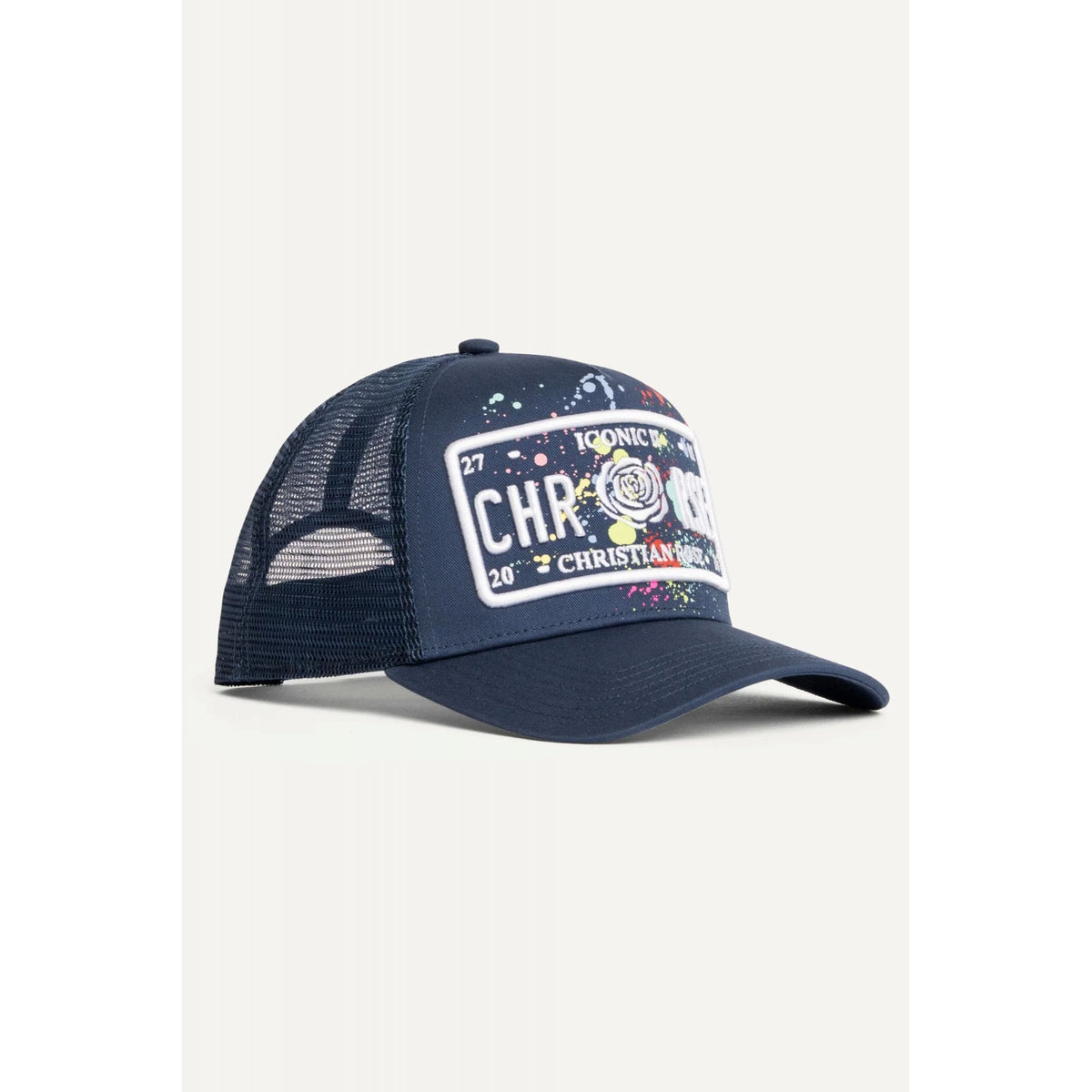 Christian Rose | CR004 Iconic II Paint Splat Trucker Mesh Baseball Cap
