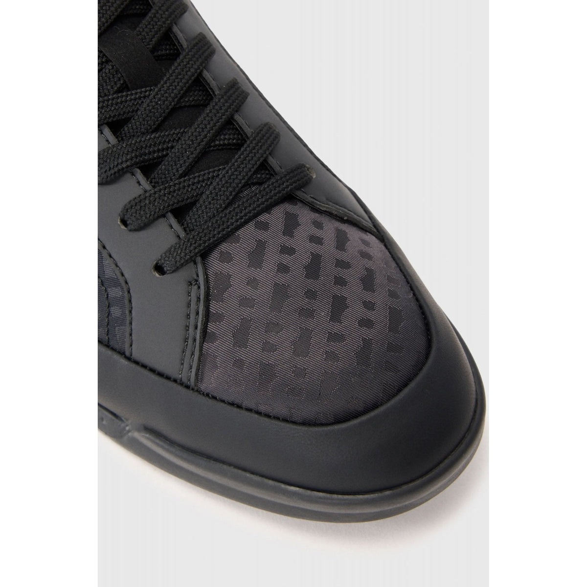 Hugo Boss | 50552890 Nitan_Tenn_mn Textured Print Trainers - Black
