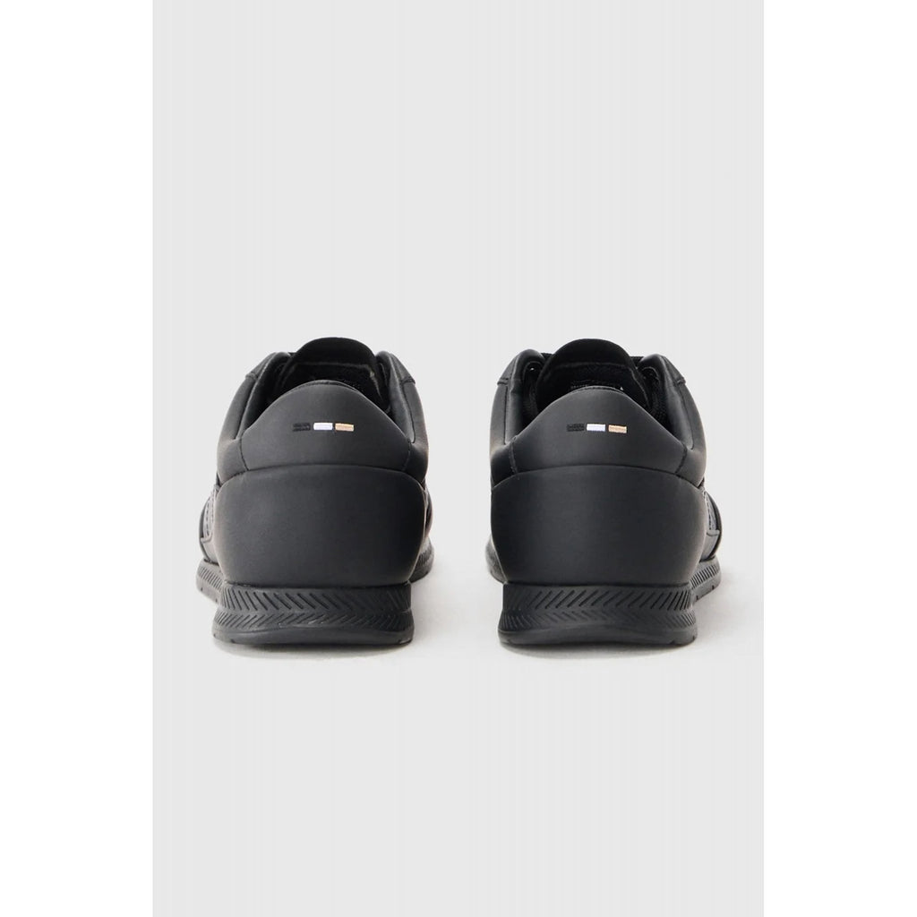 Hugo Boss | 50552890 Nitan_Tenn_mn Textured Print Trainers - Black