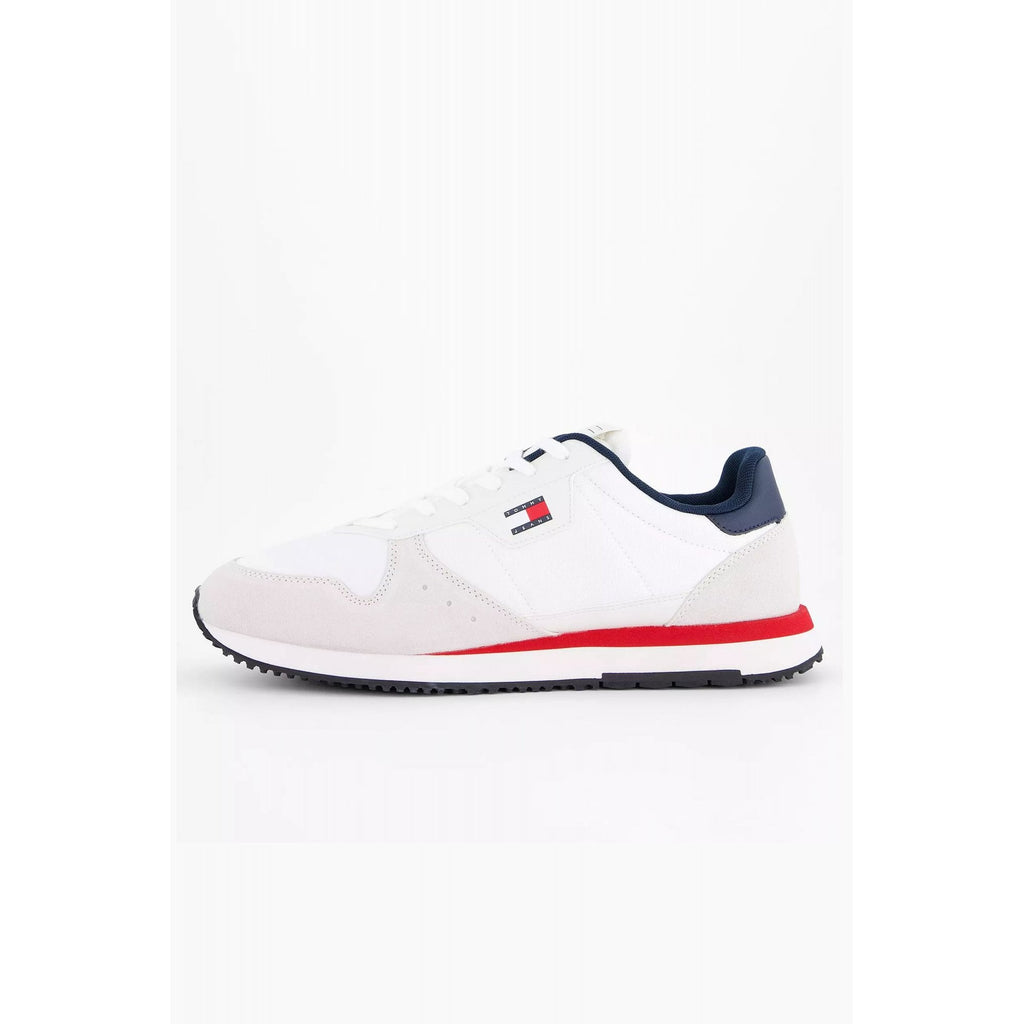 Tommy Jeans | EM01649 Eva Leather Runner Style Trainer - White