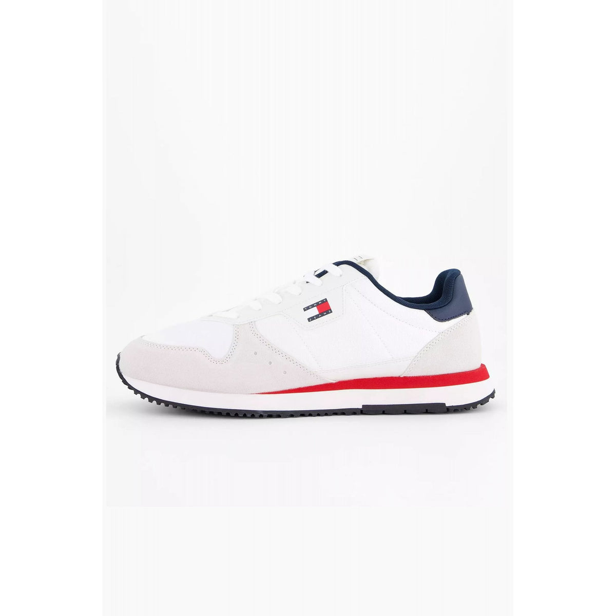 Tommy Jeans | EM01649 Eva Leather Runner Style Trainer - White