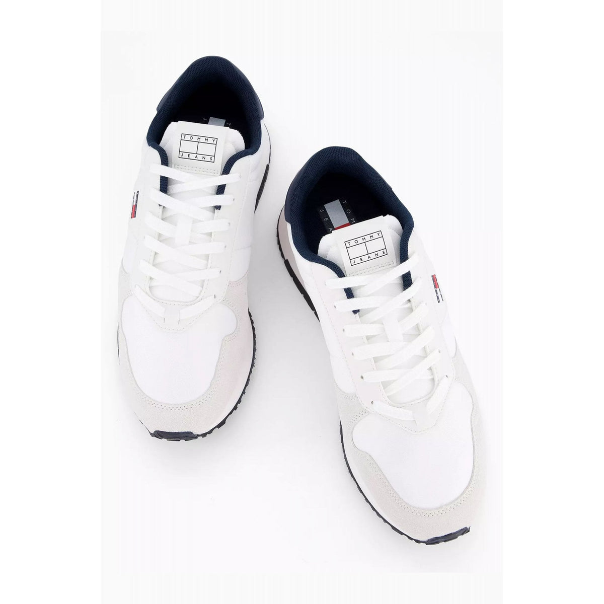 Tommy Jeans | EM01649 Eva Leather Runner Style Trainer - White