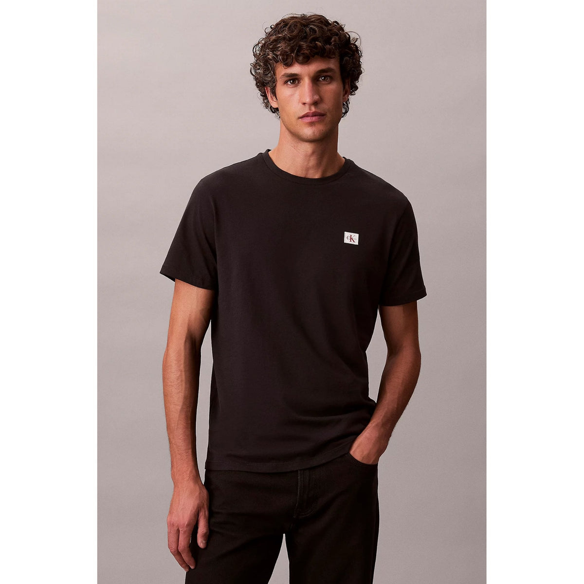 Calvin Klein Jeans | LV04RC272G Badge Logo Crew Cotton Jersey Half-Sleeve T-Shirt