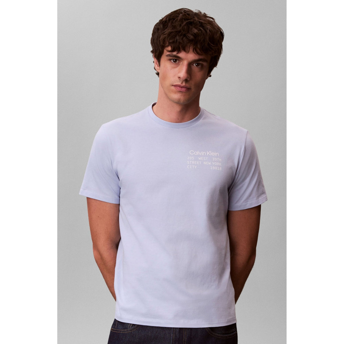 Calvin Klein Jeans | LV14RE830G Classic Box Graphic Logo Crew Half-Sleeve T-Shirt