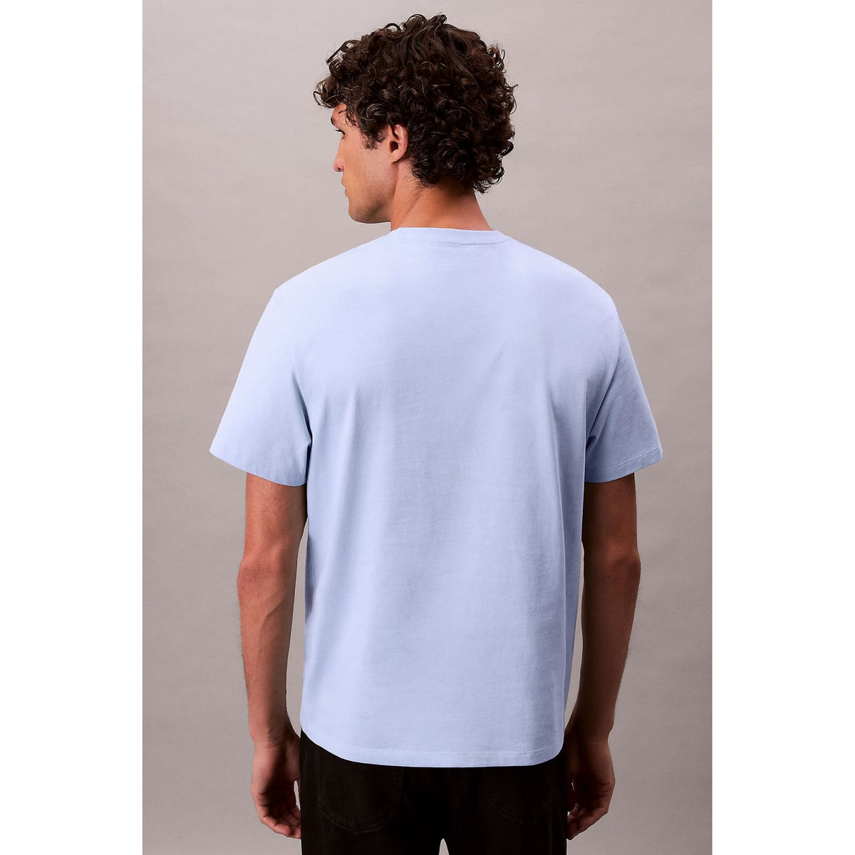 Calvin Klein Jeans | LV04RB862G Monogram Logo Crew Half-Sleeve T-Shirt - Casual Blue