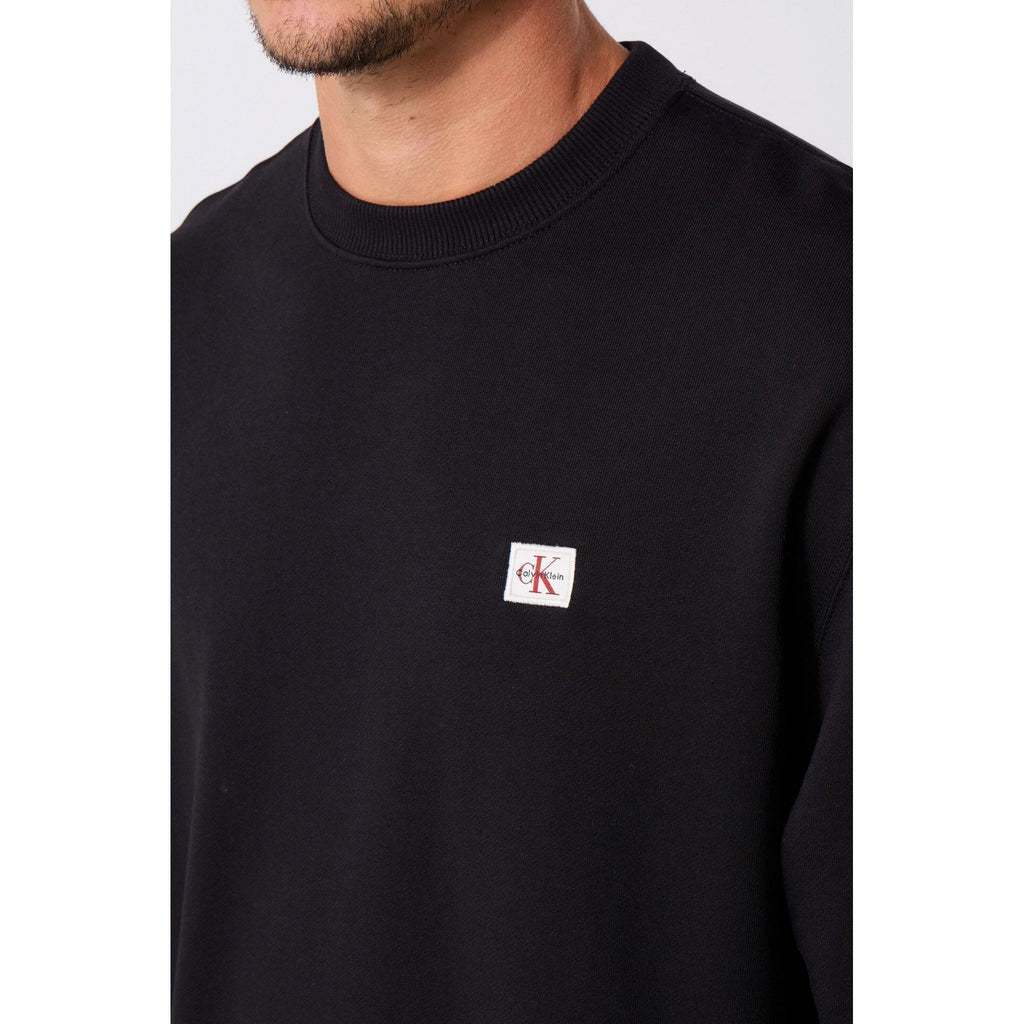 Calvin Klein Jeans | LV04RC273G Badge Logo Smooth Crew Sweat Top