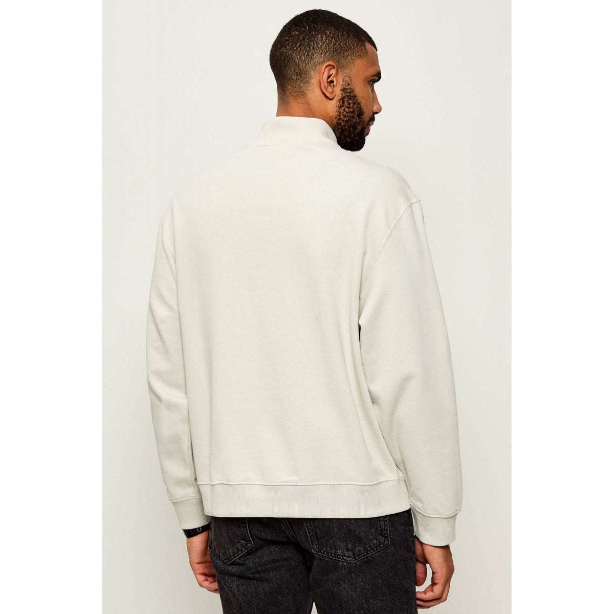 Calvin Klein Jeans | LV04RD244G Brand Logo 1/4 Quarter-Zip Sweat Top