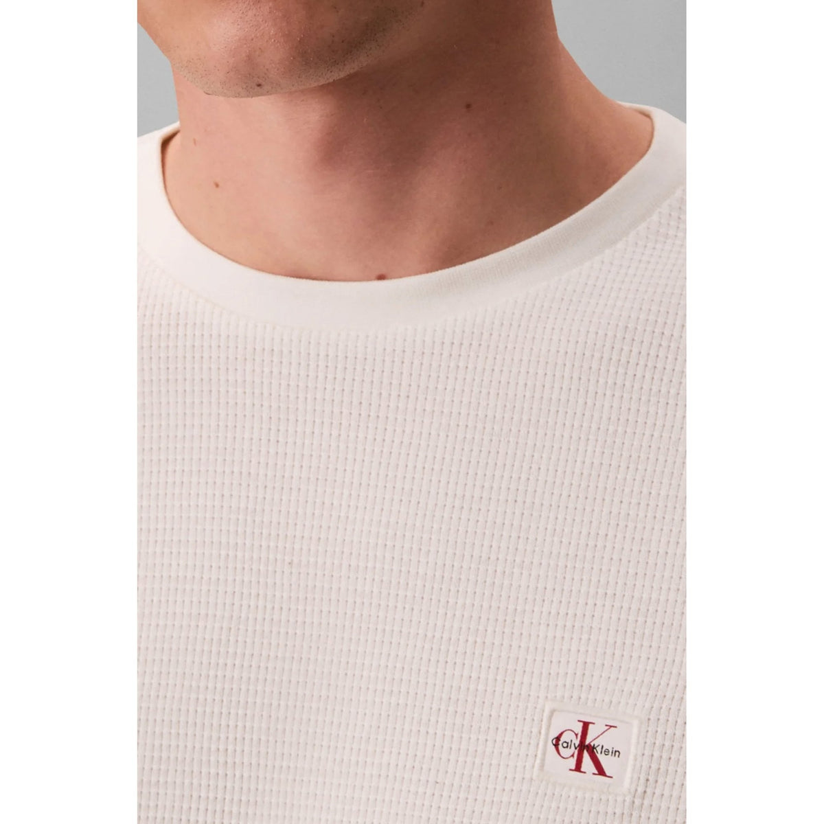 Calvin Klein Jeans | LV040EM217 Badge Logo Waffle Full Sleeve Top