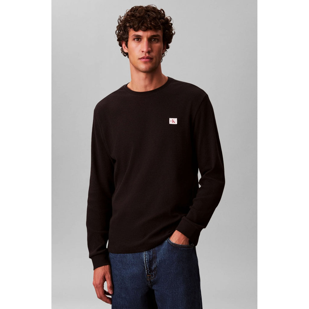 Calvin Klein Jeans | LV040EM217 Badge Logo Waffle Full Sleeve Top