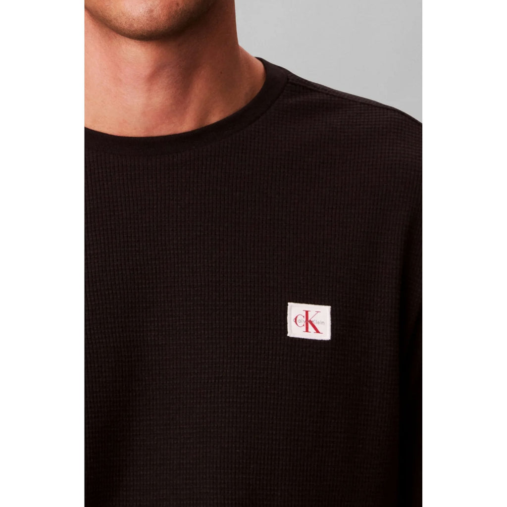 Calvin Klein Jeans | LV040EM217 Badge Logo Waffle Full Sleeve Top