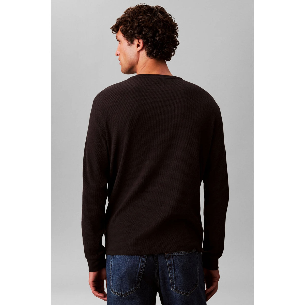 Calvin Klein Jeans | LV040EM217 Badge Logo Waffle Full Sleeve Top