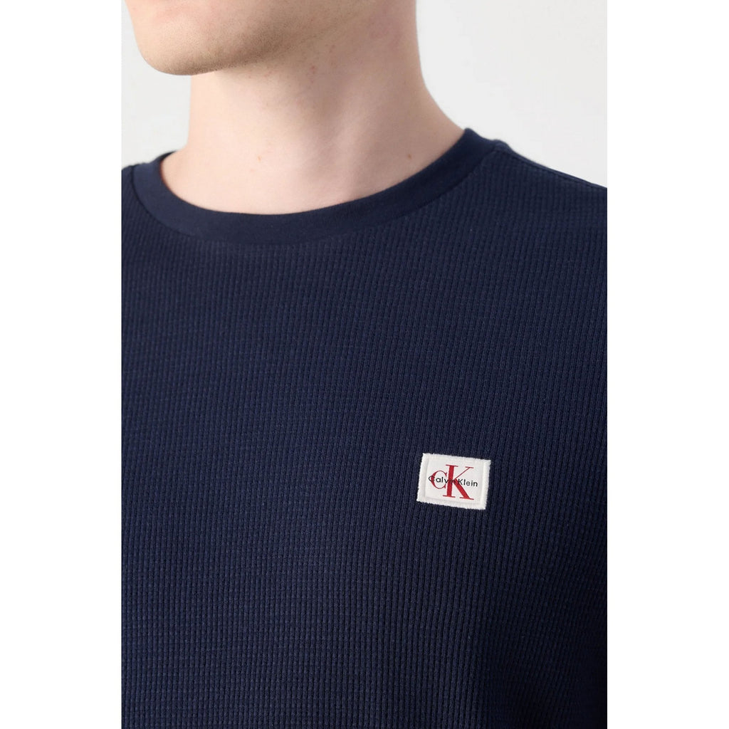 Calvin Klein Jeans | LV040EM217 Badge Logo Waffle Full Sleeve Top