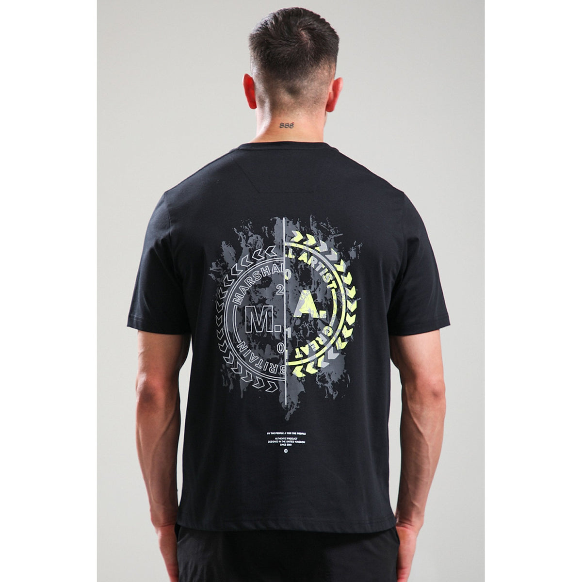 Marshall Artist | 1112 Photek Graphic Back Print Half Sleeve T-Shirt