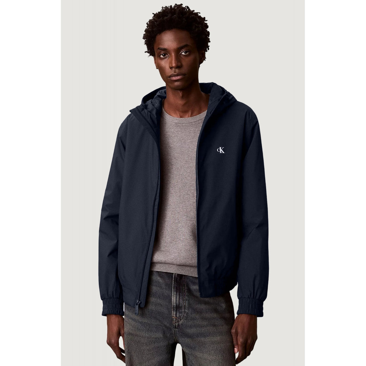 Calvin Klein Jeans | LV04RE516G Harrington Durable Windbreaker Hood Jacket - Navy