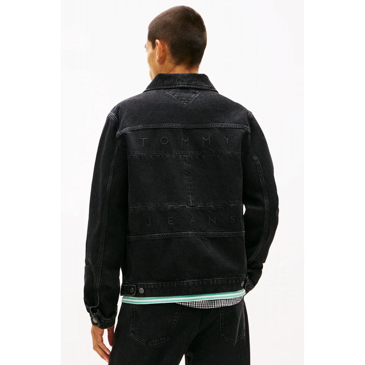 Tommy Jeans | DM22670 Ryan Button Down Regular Denim Jacket - Black