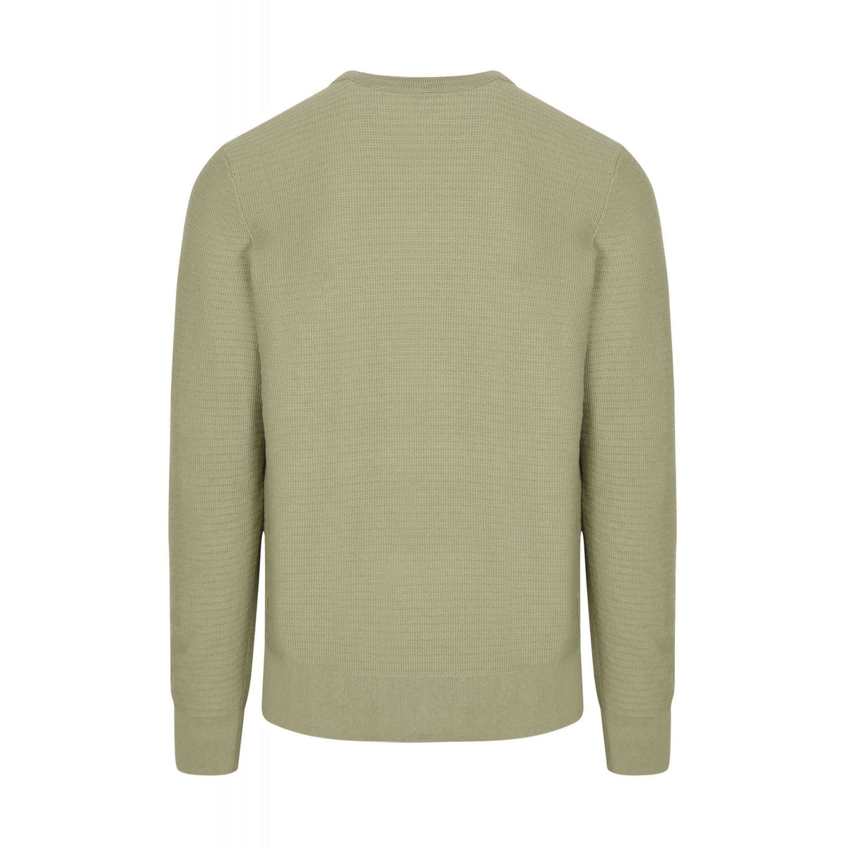 Hugo Boss 50527584 Anion_S Textured Knit Design Patch Logo Ribbed Crew Neck Jumper
