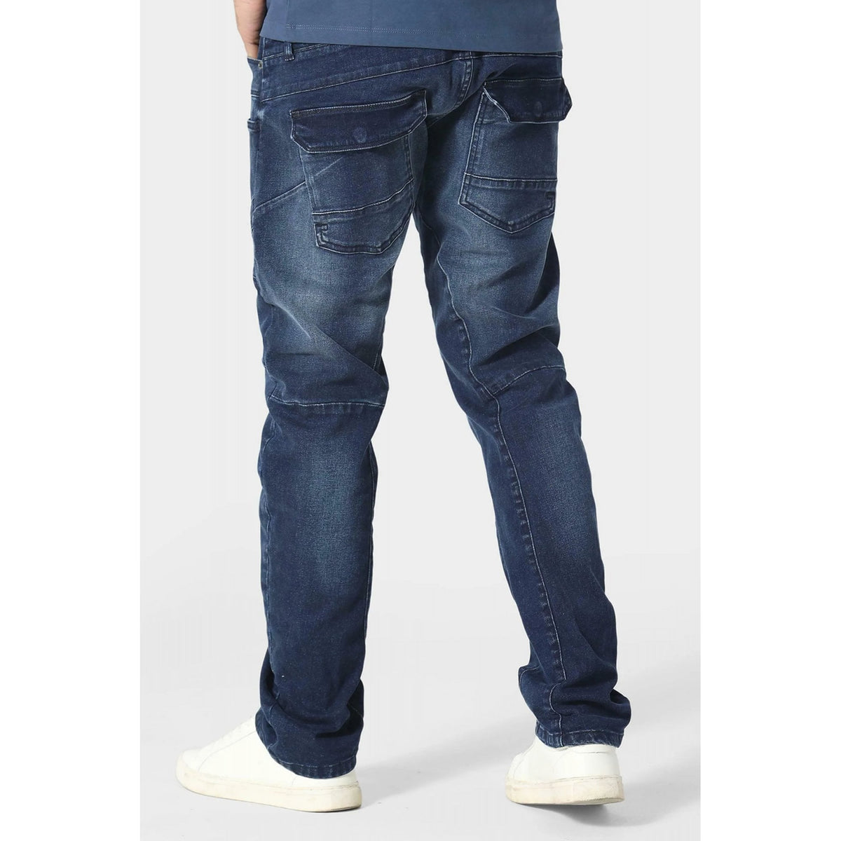 Police 1020 Kynos Stretch Curved Fit Denim Straight Jean - Blue Wash