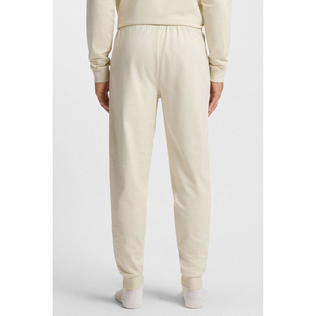 Boss 50550613 Iconic Tape Trim Cotton Terry Track Jogger - Beige