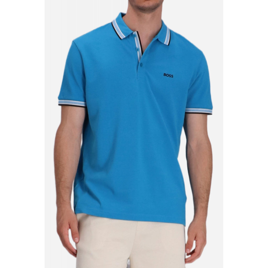 Hugo Boss | 50469055 Paddy Plain Cotton Pique Polo Undercollar Logo T-Shirt