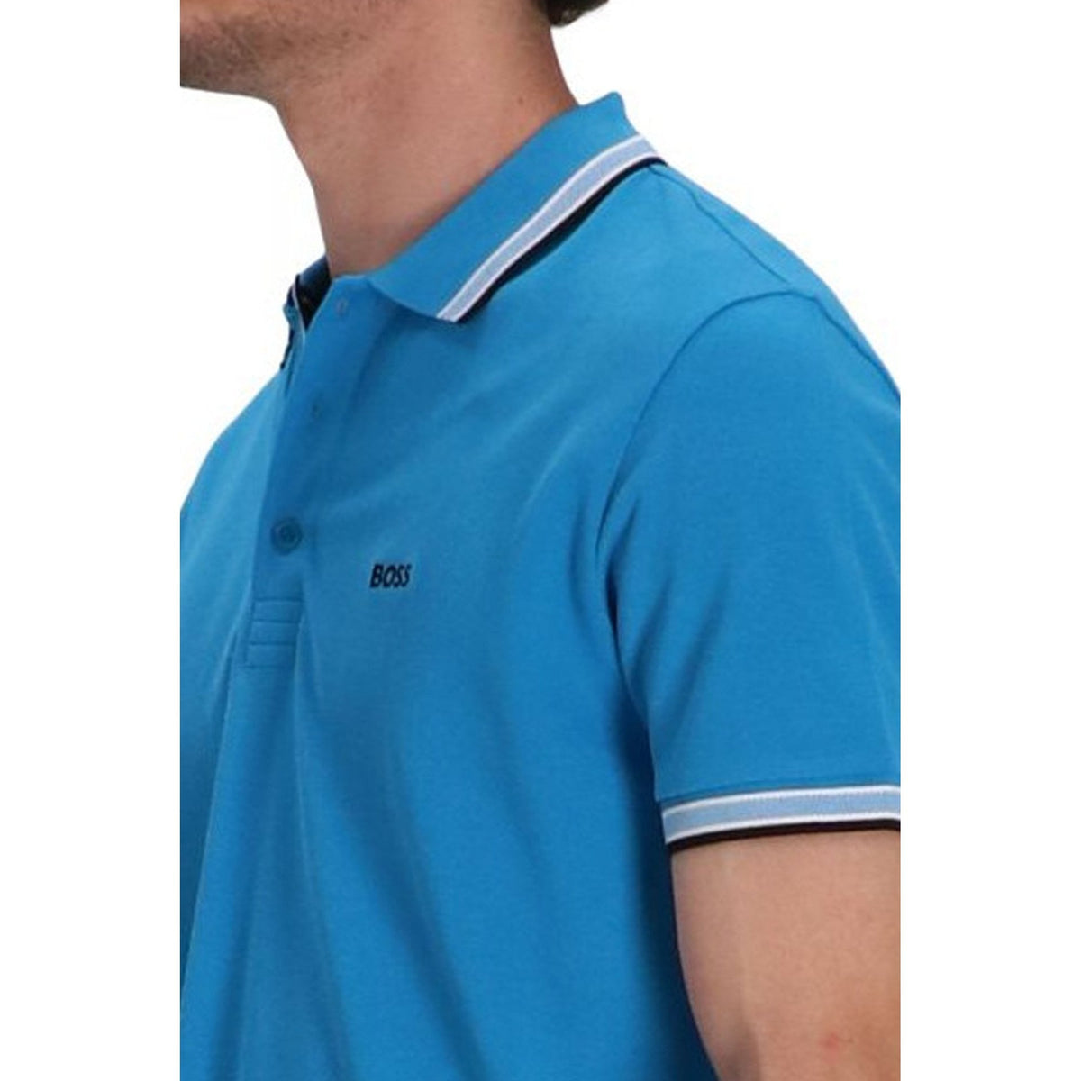Hugo Boss | 50469055 Paddy Plain Cotton Pique Polo Undercollar Logo T-Shirt