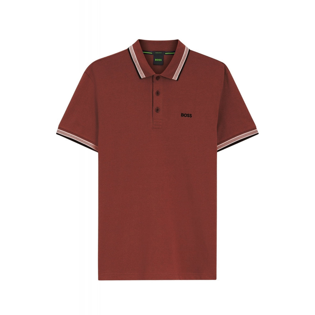 Hugo Boss | 50469055 Paddy Plain Cotton Pique Polo Undercollar Logo T-Shirt