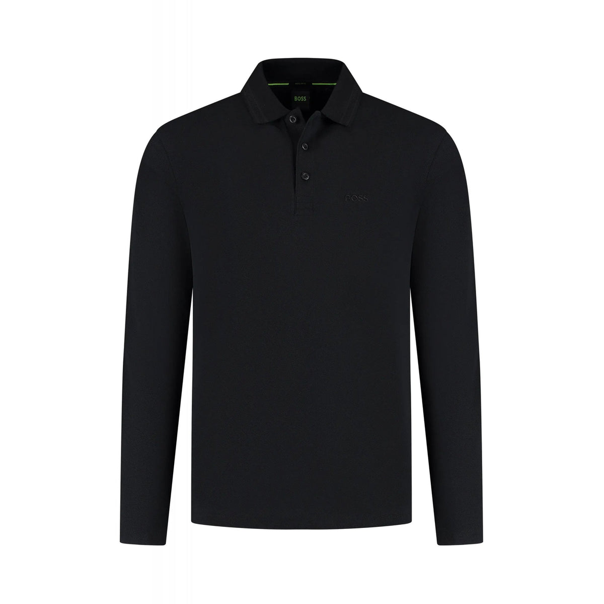 Hugo Boss | 50536609 Plisy Cotton Pique Long Sleeve Polo Top
