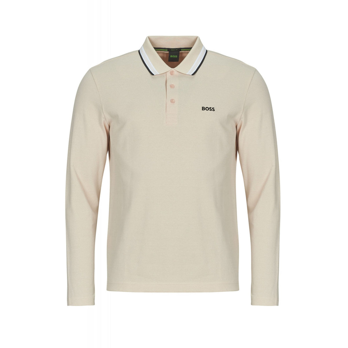 Hugo Boss | 50536609 Plisy Cotton Pique Long Sleeve Polo Top