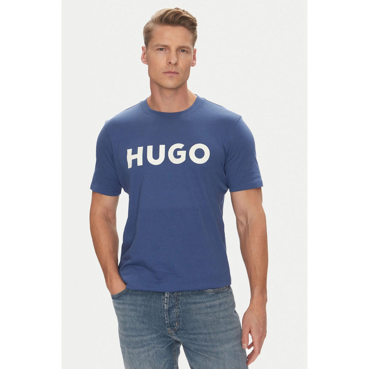 Boss 50467556 Dulivio HUGO Logo Crew Half Sleeve T-Shirt