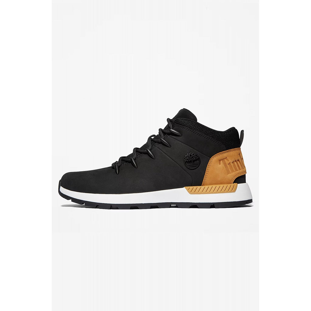 Timberland TB0A24AB Euro Sprint Trekker Nubuck Mid Hiker Suede Boot - Black/Wheat