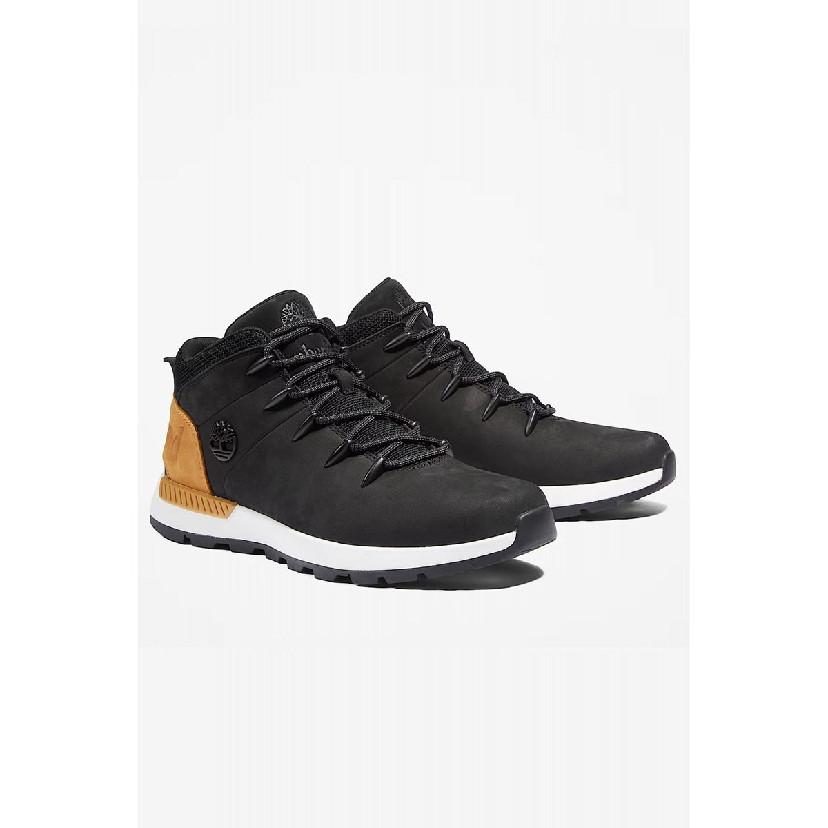 Timberland TB0A24AB Euro Sprint Trekker Nubuck Mid Hiker Suede Boot - Black/Wheat